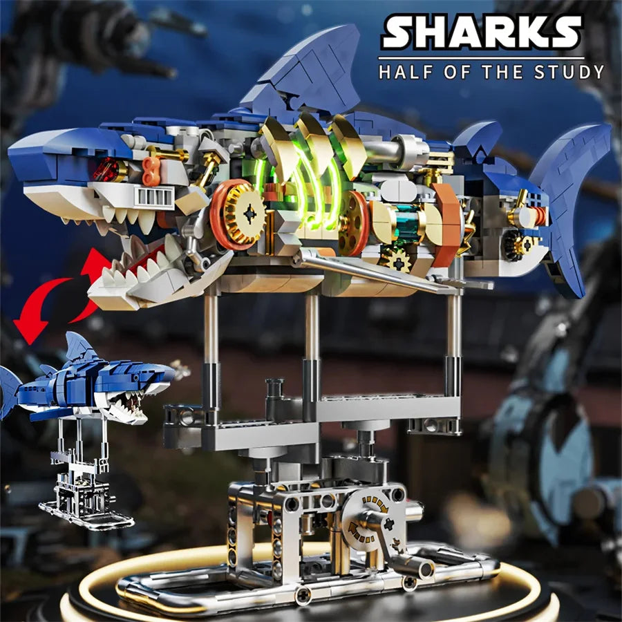NNEOBA Shark Animal Building Set for Kids