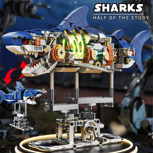 NNEOBA Shark Animal Building Set for Kids
