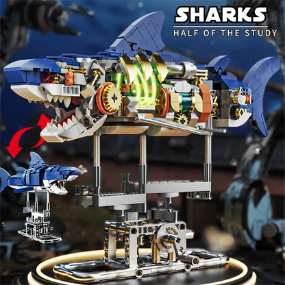 NNEOBA Shark Animal Building Set for Kids