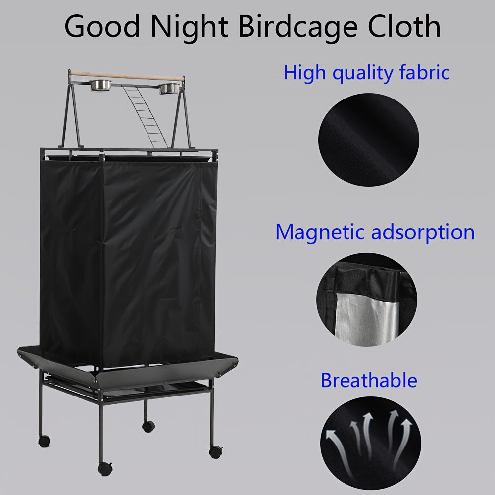 NNETM Magnetic Bird Cage Cover Windproof Warm Shield