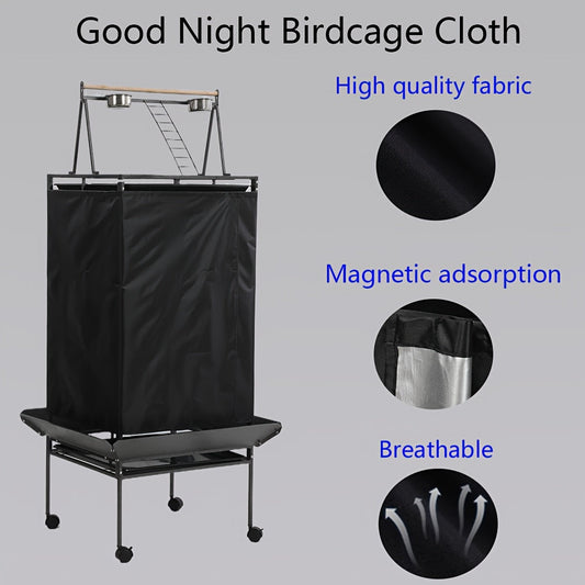 NNETM Magnetic Bird Cage Cover Windproof Warm Shield